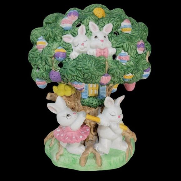 Vintage Cottontail Cottages Porcelain Tree House - Picture 2 of 12